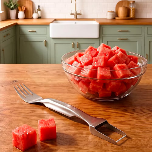 🍉 Effortless Fruit Prep-✨ 2-in-1 Fruit Cutter & Fork – For Quick and Easy Fruit Serving! 🍓-JKL