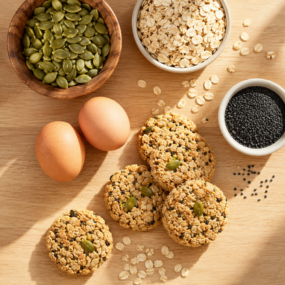 🌾🥣 Real Ingredients Pumpkin Seed Oat Biscuits – ☀️A Better Choice Every Day-&F