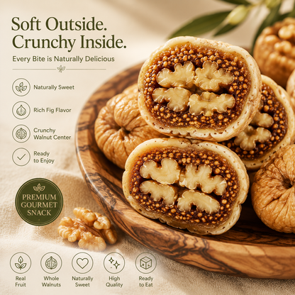 🥗 Nutritionist Recommended ｜ ⭐ 300,000+ Sold ｜ 🌿 Healthy Never Looked This Delicious ❤️ Premium Stuffed Dried Figs with Whole Walnuts-&F
