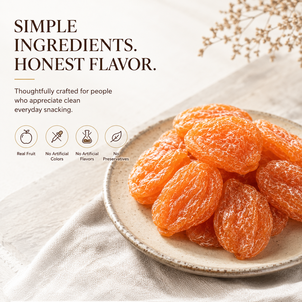 ✨ Naturally Crafted Bamboo Salt Dried Loquat |🍊Real Fruit • Clean Ingredients • Everyday Wellness-&F