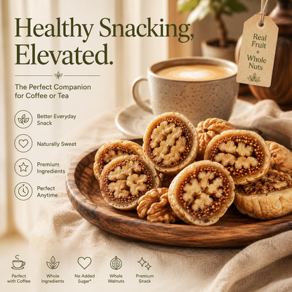 🥗 Nutritionist Recommended ｜ ⭐ 300,000+ Sold ｜ 🌿 Healthy Never Looked This Delicious ❤️ Premium Stuffed Dried Figs with Whole Walnuts-&F
