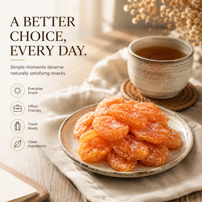 ✨ Naturally Crafted Bamboo Salt Dried Loquat |🍊Real Fruit • Clean Ingredients • Everyday Wellness-&F