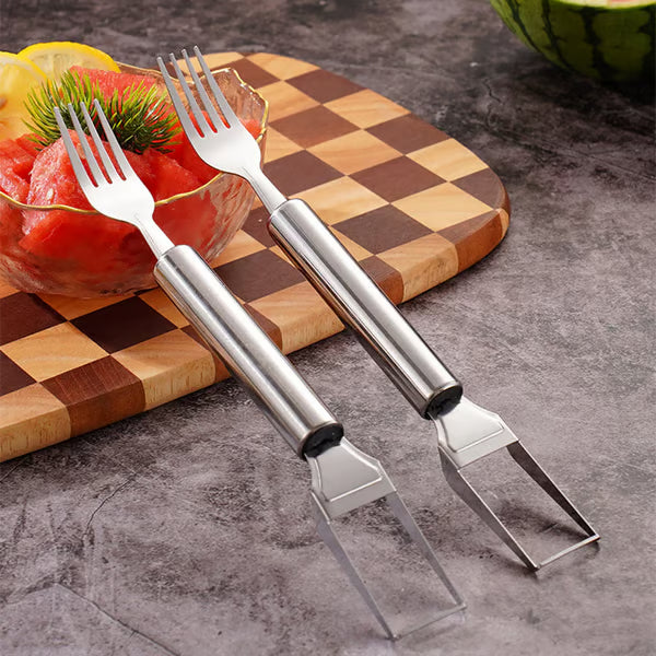 🍉 Effortless Fruit Prep-✨ 2-in-1 Fruit Cutter & Fork – For Quick and Easy Fruit Serving! 🍓-JKL