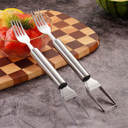 🍉 Effortless Fruit Prep-✨ 2-in-1 Fruit Cutter & Fork – For Quick and Easy Fruit Serving! 🍓-JKL