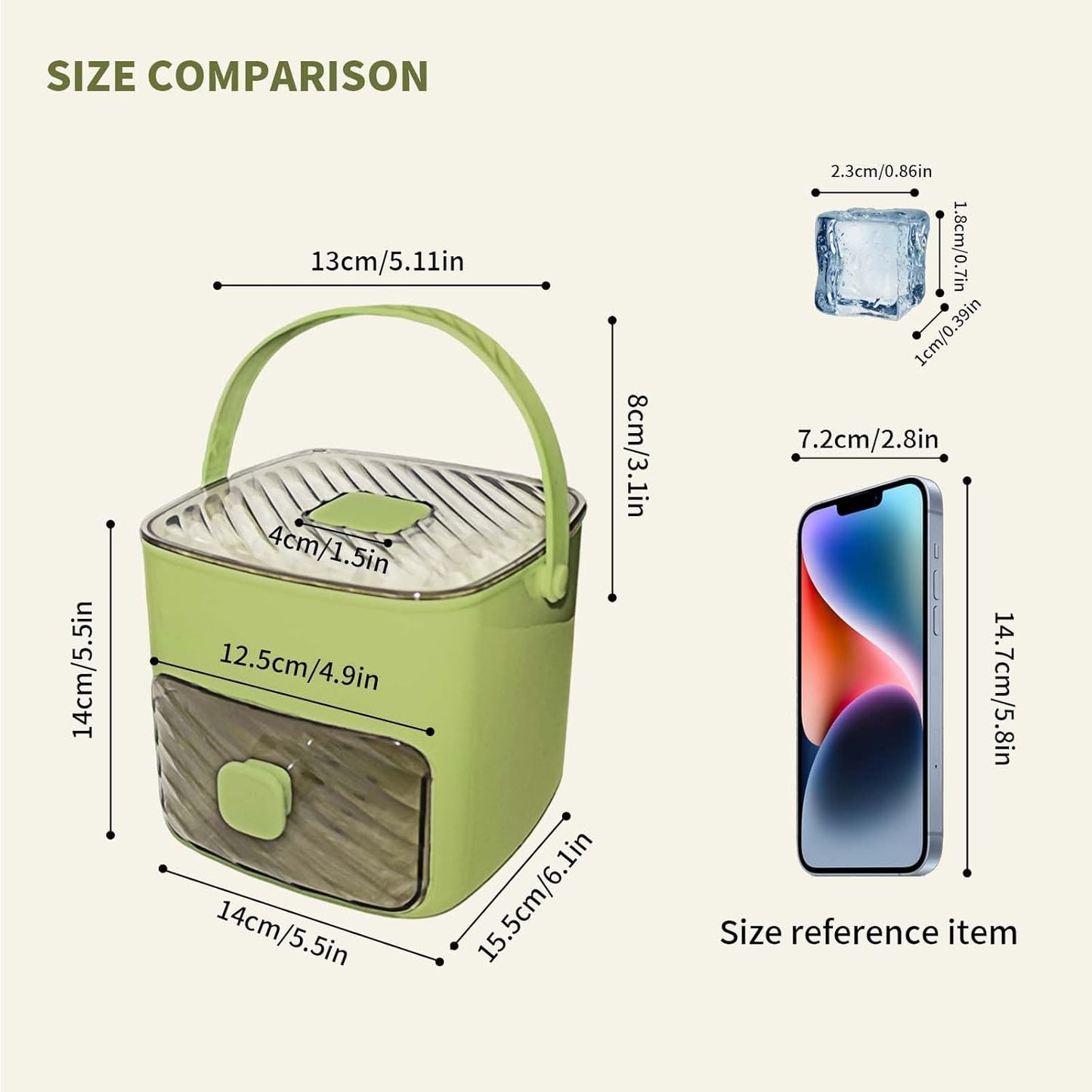 🧊❄️Handled Press-Type Ice Cube Tray (Double-Layer)For any summer moment!-JKL