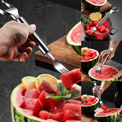 🍉 Effortless Fruit Prep-✨ 2-in-1 Fruit Cutter & Fork – For Quick and Easy Fruit Serving! 🍓-JKL
