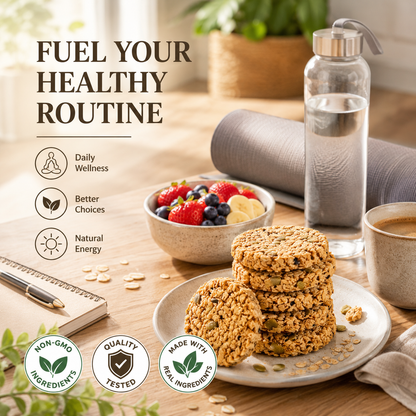 🌾🥣 Real Ingredients Pumpkin Seed Oat Biscuits – ☀️A Better Choice Every Day-&F