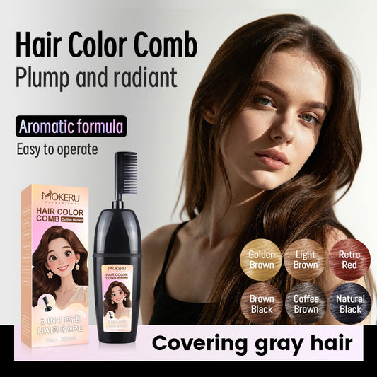 Mokeru 10-Minute Instant Bubble Hair Color Shampoo ⏱️ Achieve Salon-Quality Hair at Home! 💆‍♀️🌿 -BP