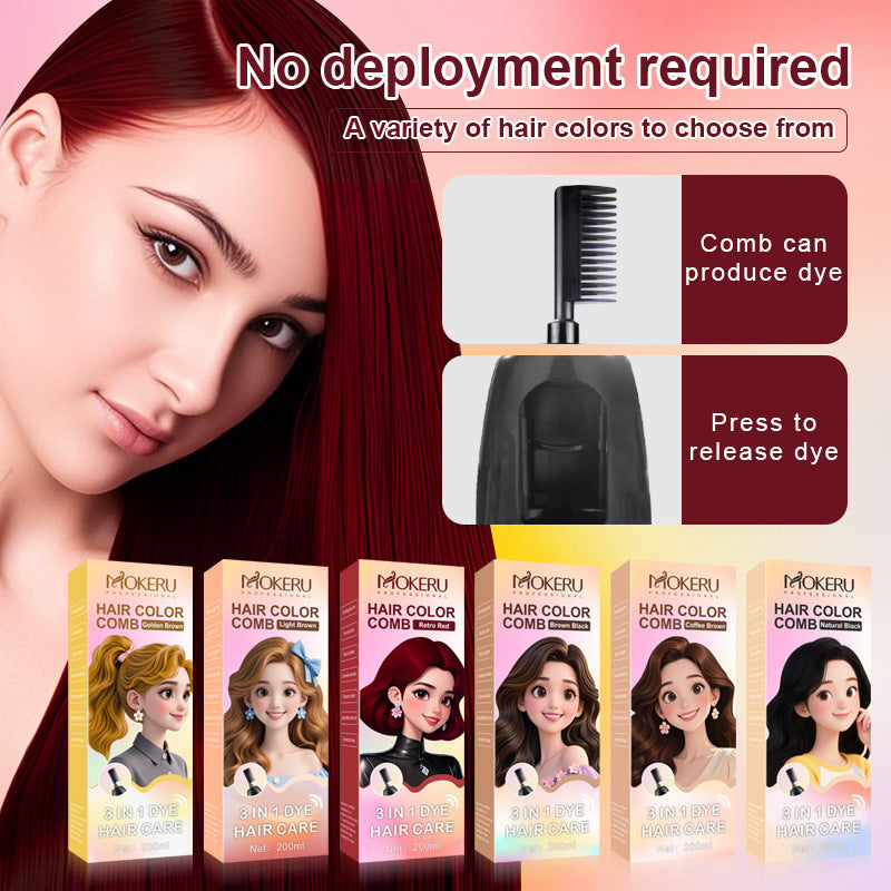 Mokeru 10-Minute Instant Bubble Hair Color Shampoo ⏱️ Achieve Salon-Quality Hair at Home! 💆‍♀️🌿 -BP