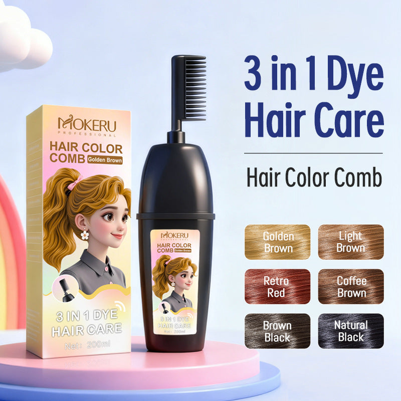 Mokeru 10-Minute Instant Bubble Hair Color Shampoo ⏱️ Achieve Salon-Quality Hair at Home! 💆‍♀️🌿 -BP