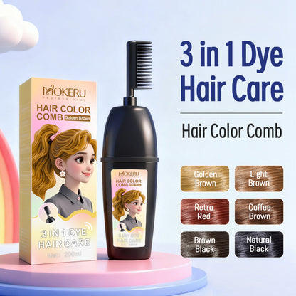 Mokeru 10-Minute Instant Bubble Hair Color Shampoo ⏱️ Achieve Salon-Quality Hair at Home! 💆‍♀️🌿 -BP