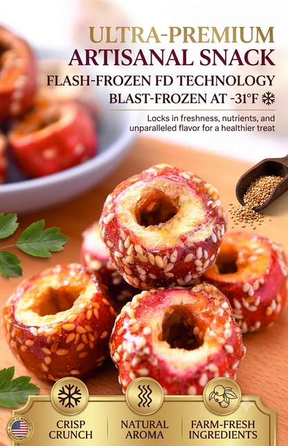 🔥🔥Premium Freeze-Dried Hawthorn | Healthy Sesame-Coated Fruit Snack🍒 -BP