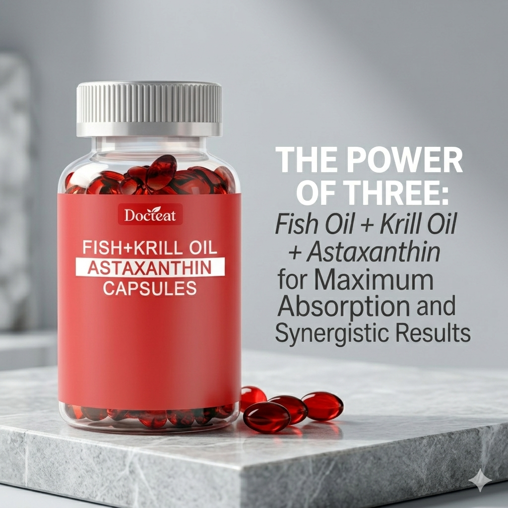 ❤️‍🔥Clinical Grade Krill & Fish Oil Complex + Super Antioxidant Astaxanthin – 👑Scientifically Formulated for Cardiovascular Vitality, Joint Mobility & Cognitive Focus – Non-GMO Pure Formula🛡️-BP