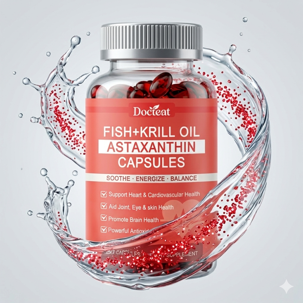 ❤️‍🔥Clinical Grade Krill & Fish Oil Complex + Super Antioxidant Astaxanthin – 👑Scientifically Formulated for Cardiovascular Vitality, Joint Mobility & Cognitive Focus – Non-GMO Pure Formula🛡️-BP