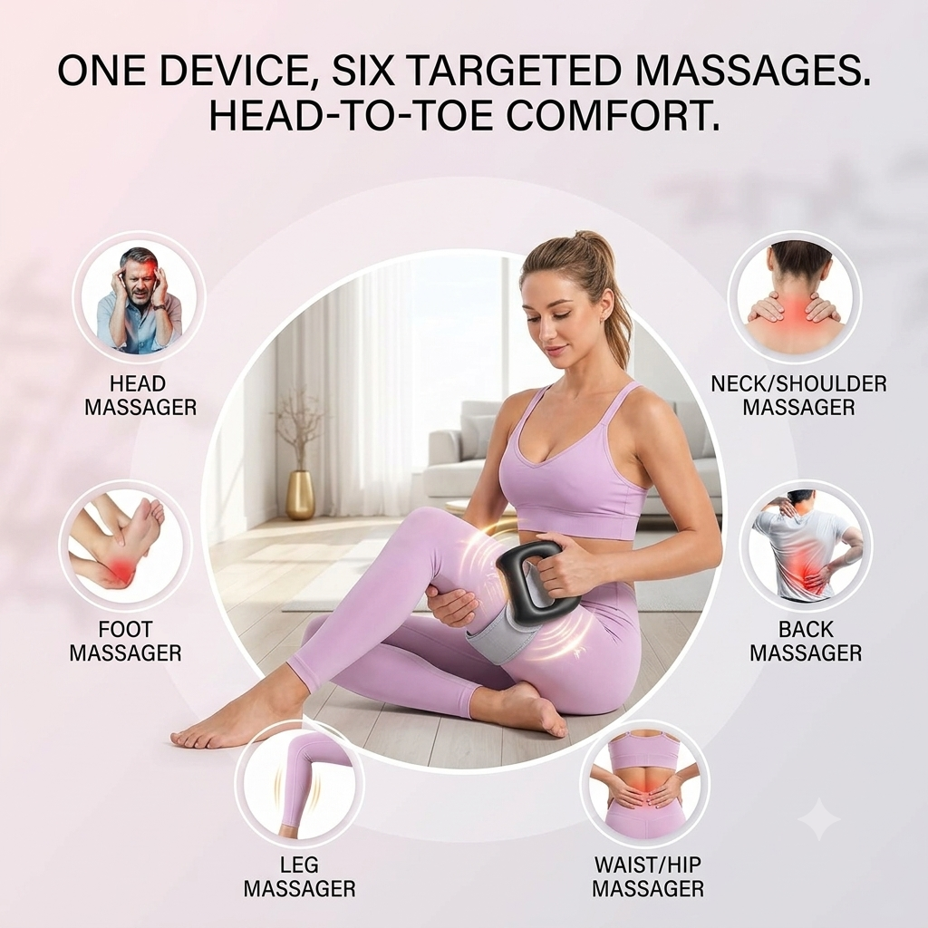 🔥🔥🔥Mini Massage Gun, Portable Vibrating Muscle Massager, Deep Tissue Massager for the Neck, Shoulders, Hamstrings, and Lower Back, Rechargeable Massager for Home, Office, Gym, and Travel-JKL