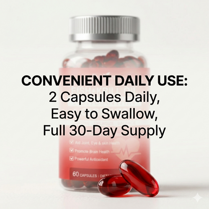 ❤️‍🔥Clinical Grade Krill & Fish Oil Complex + Super Antioxidant Astaxanthin – 👑Scientifically Formulated for Cardiovascular Vitality, Joint Mobility & Cognitive Focus – Non-GMO Pure Formula🛡️-BP