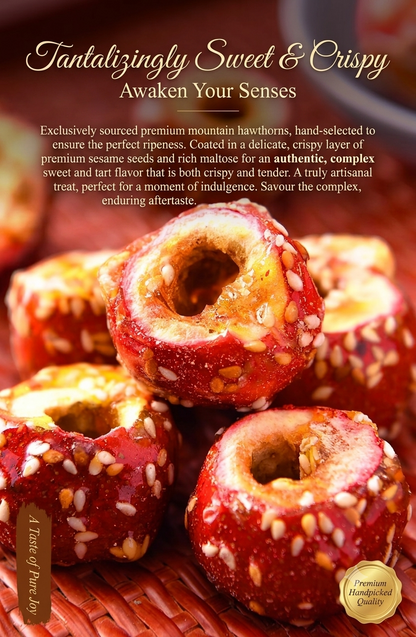 🔥🔥Premium Freeze-Dried Hawthorn | Healthy Sesame-Coated Fruit Snack🍒 -BP