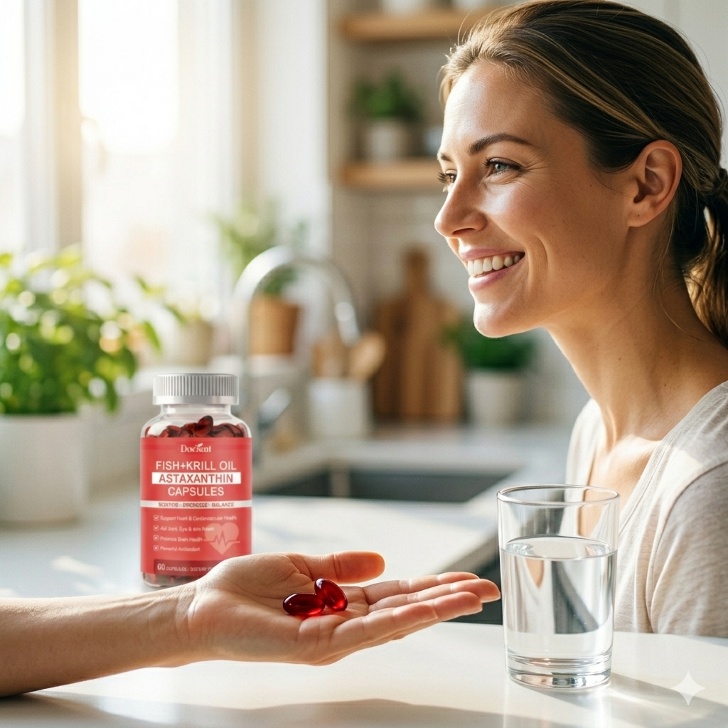 ❤️‍🔥Clinical Grade Krill & Fish Oil Complex + Super Antioxidant Astaxanthin – 👑Scientifically Formulated for Cardiovascular Vitality, Joint Mobility & Cognitive Focus – Non-GMO Pure Formula🛡️-BP